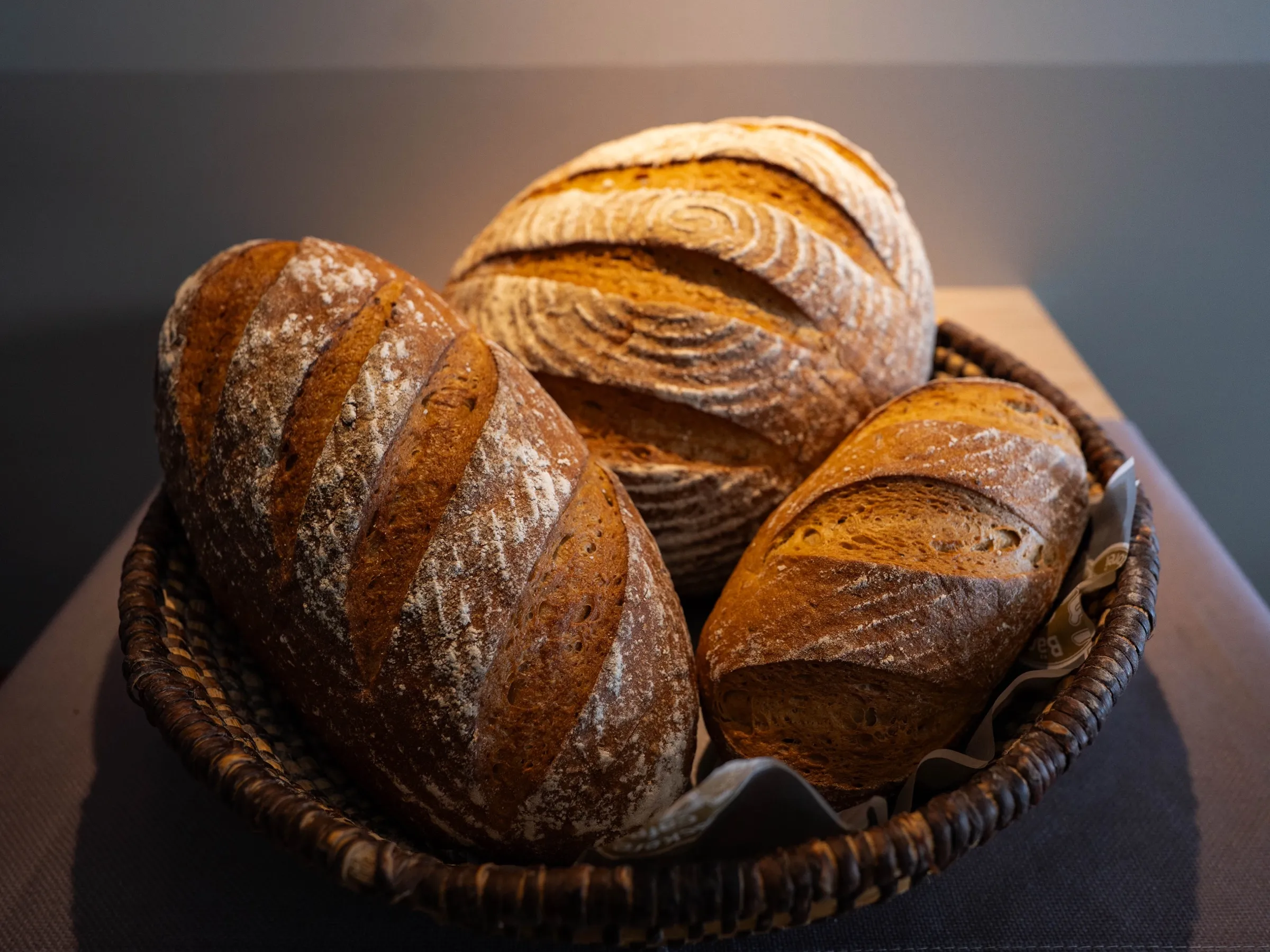 Weizen-Roggenmischbrot als Laib, Wecken und Weckerl